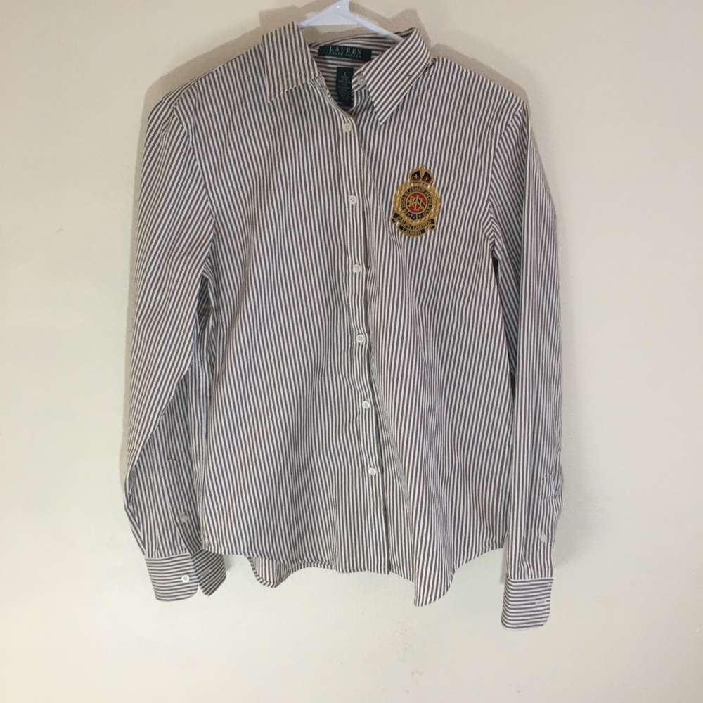 NWOT Lauren Ralph Lauren Button Down Dress Shirt